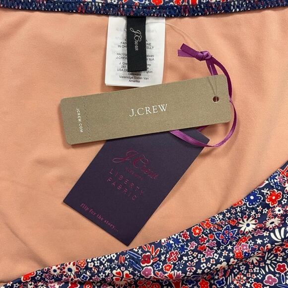 J. Crew Surf Hipster Bikini Bottom in Liberty Multi Floral - Picture 4 of 9